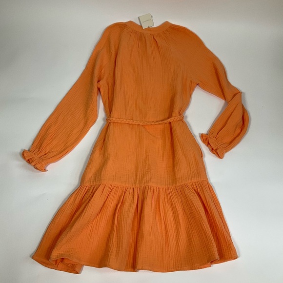 Magaschoni 100% Organic Cotton Mandarin CollarDress XS MSRP $178 - Picture 10 of 10